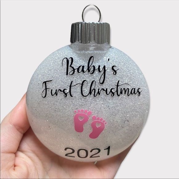 🆕 Baby’s First Christmas Ornament (girl) - Picture 1 of 1
